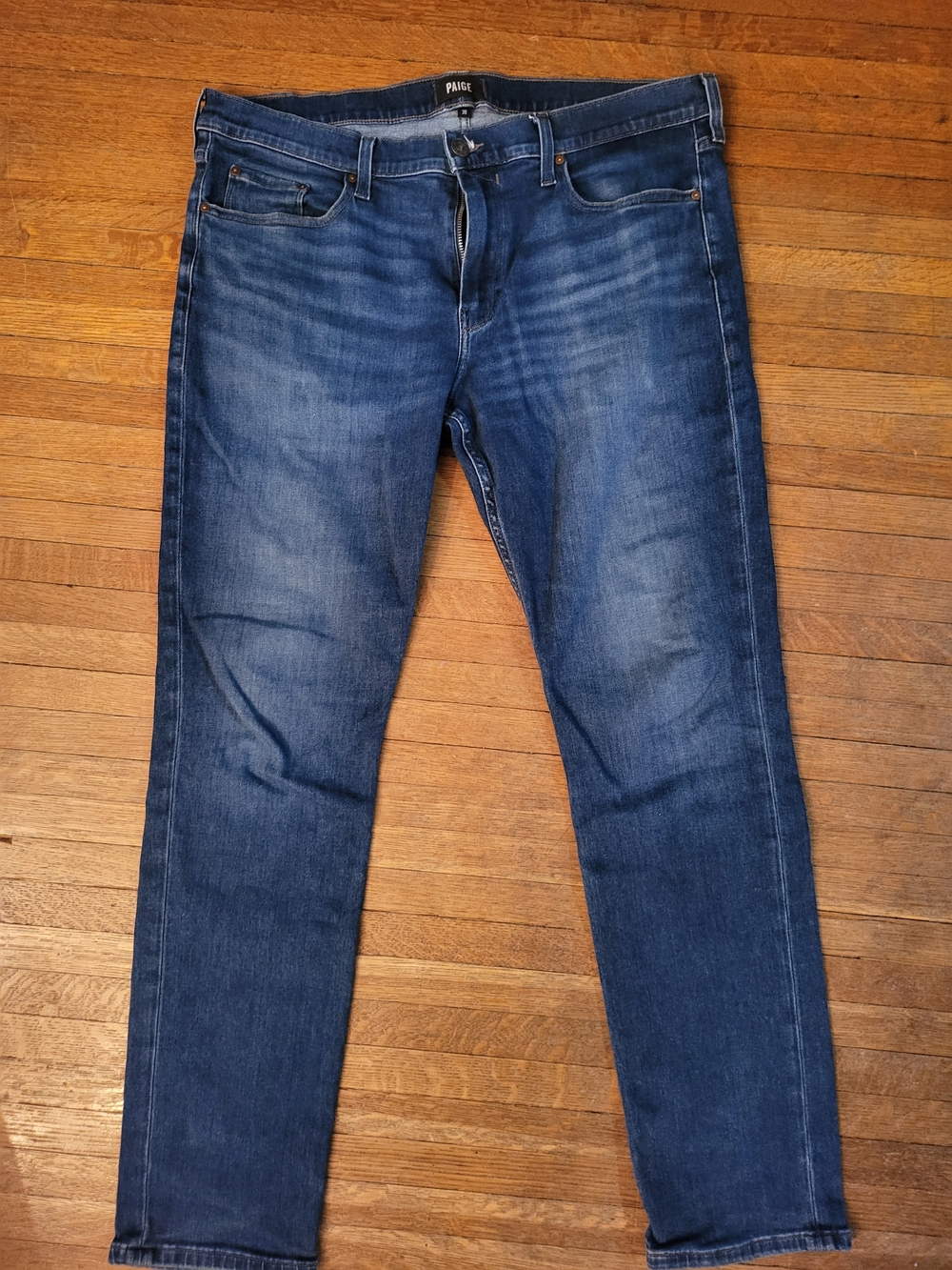 Paige Men's Slim Fit Blue Jeans